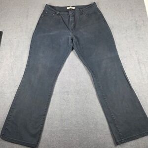 Levi's 550 Relaxed Boot Cut Jeans Womens 14 Medium Black Excellent Stretch Denim